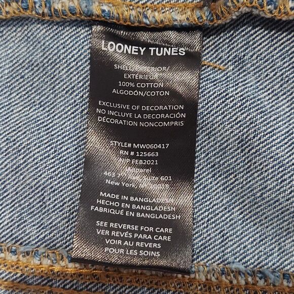 Members Only x Looney Tunes Space Jam Denim Jacket Sz S - Picture 5 of 9